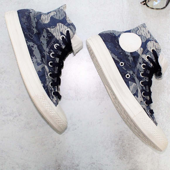 blue camo converse